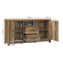 Load image into Gallery viewer, Georgie Sideboard Buffet Table - Knotty Oak