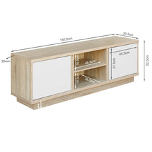Load image into Gallery viewer, Thames 1.5m Entertainment Unit - Oak + White