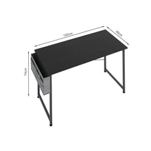 Load image into Gallery viewer, Cayden 100cm Computer Desk with Storage Bag - Black