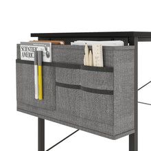 Load image into Gallery viewer, Cayden 140cm Computer Desk with Storage Bag - Black