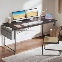 Load image into Gallery viewer, Cayden 160cm Computer Desk with Storage Bag - Black
