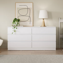Load image into Gallery viewer, Hollis 6 Drawers Low Boy - White