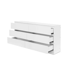 Load image into Gallery viewer, Hollis 6 Drawers Low Boy - White
