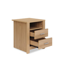 Load image into Gallery viewer, Olsen 2 Drawer Bedside Table - Oak