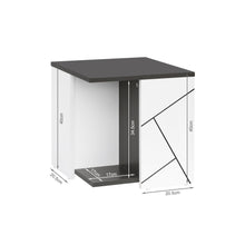 Load image into Gallery viewer, Dustin Side Table - Oak Grey + White