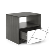 Load image into Gallery viewer, Dustin Bedside Table - Oak Grey + White
