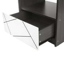 Load image into Gallery viewer, Dustin Bedside Table - Oak Grey + White