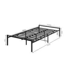 Load image into Gallery viewer, Isla King Single Metal Bed Frame - Black