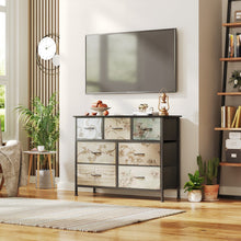 Load image into Gallery viewer, Madilyn 7 Drawers Lowboy - Black + Mix