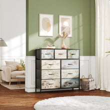 Load image into Gallery viewer, Madilyn 9 Drawers Lowboy - Black + Mix