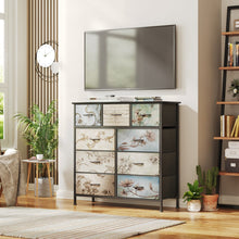 Load image into Gallery viewer, Madilyn 9 Drawers Lowboy - Black + Mix