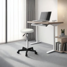 Load image into Gallery viewer, Rae Office Stool with PU Leather - White