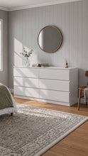 Load and play video in Gallery viewer, 产品视频-lt10492-hollis-6-drawers-low-boy-white-2607091