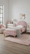 Load and play video in Gallery viewer, Lydia Single Bed Frame - Pink