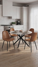 Load and play video in Gallery viewer, Matthew PU Leather Dining Chair - Set of 4 - Orange