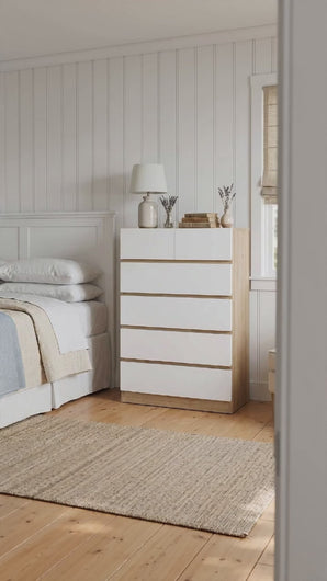 产品视频-22197-harris-6-drawers-tallboy-oak-white-2607011