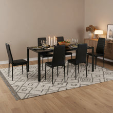 Load image into Gallery viewer, Samuel 7 Piece 1.8m Dining Set - Black