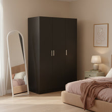 Load image into Gallery viewer, Bram 3 Door Wardrobe Cabinet - Black