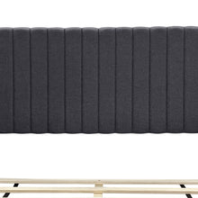 Load image into Gallery viewer, Simien Double Fabric Bed Frame - Mid Grey