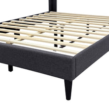 Load image into Gallery viewer, Simien Double Fabric Bed Frame - Mid Grey