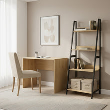 Load image into Gallery viewer, Trestle 4 Tier Ladder Storage Shelf - Oak