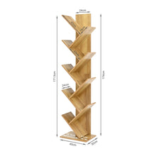 Load image into Gallery viewer, Koru 8 Tier Tree Bookshelf - Oak