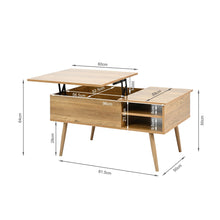 Load image into Gallery viewer, Lodge Lift Top Coffee Table - Oak