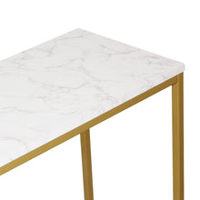 Load image into Gallery viewer, Nimbus Console Table - White Marble Look