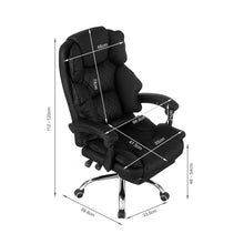 Load image into Gallery viewer, Collin Office Chair with Footrest - Black