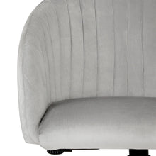 Load image into Gallery viewer, Morgan Velvet Office Chair - Light Grey