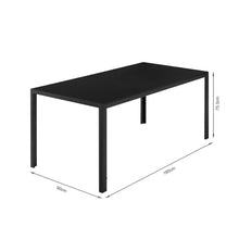 Load image into Gallery viewer, Samuel 7 Piece 1.8m Dining Set - Black