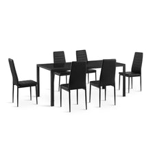 Load image into Gallery viewer, Samuel 7 Piece 1.8m Dining Set - Black