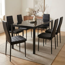 Load image into Gallery viewer, Samuel 7 Piece 1.8m Dining Set - Black