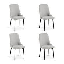 Load image into Gallery viewer, Oliro Linen Dining Chair - Set of 4 - Light Grey