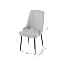 Load image into Gallery viewer, Oliro Linen Dining Chair - Set of 4 - Light Grey