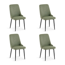 Load image into Gallery viewer, Oliro Linen Dining Chair - Set of 4 - Dark Green