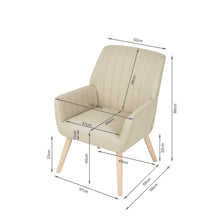 Load image into Gallery viewer, Niva Linen Armchair - Linen Beige
