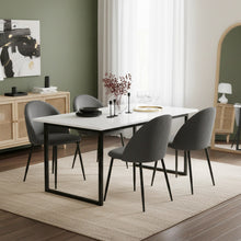 Load image into Gallery viewer, Avela Velvet Dining Chair - Set of 4 - Dark Grey