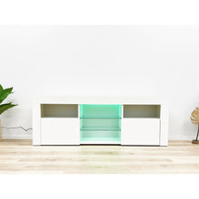 Load image into Gallery viewer, Atka 1.45m LED Entertainment Unit - White