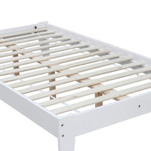 Load image into Gallery viewer, Meri King Single Wooden Bed Frame - White