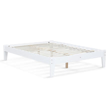 Load image into Gallery viewer, Meri Double Wooden Bed Frame - White
