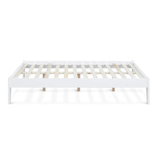 Load image into Gallery viewer, Meri Double Wooden Bed Frame - White