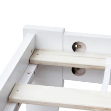 Load image into Gallery viewer, Meri Double Wooden Bed Frame - White