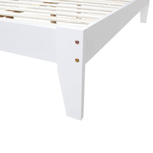 Load image into Gallery viewer, Meri Double Wooden Bed Frame - White