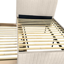 Load image into Gallery viewer, Tasman Queen with Single Trundle Bed Frame - Oat