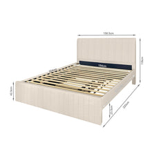 Load image into Gallery viewer, Tasman Queen with Single Trundle Bed Frame - Oat