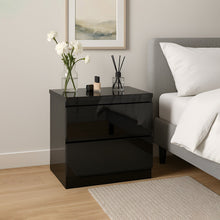 Load image into Gallery viewer, Angeles High Gloss Bedside Table - Black