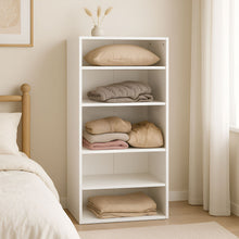 Load image into Gallery viewer, Payette 5 Shelf Wardrobe - White