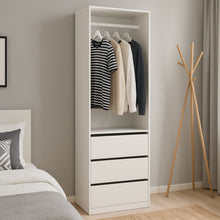 Load image into Gallery viewer, Payette 3 Drawer Wardrobe - White