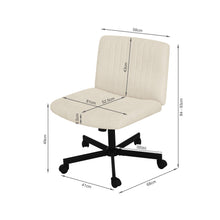 Load image into Gallery viewer, Lukas Cross Legged Office Chair - Beige